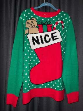 Ugly Christmas Sweater Xmas Size XL